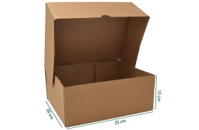 CARDBOARD POSTAL BOXES 25x20x10cm SET/10